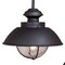 Vaxcel Harwich 1L Black Coastal Outdoor Dome Barn Post Light Clear Glass OP21505TB - alternate 3
